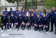قاب ماندگار/دیدار تیم ملی والیبال دانش‌آموزی ایران با رهبر انقلاب